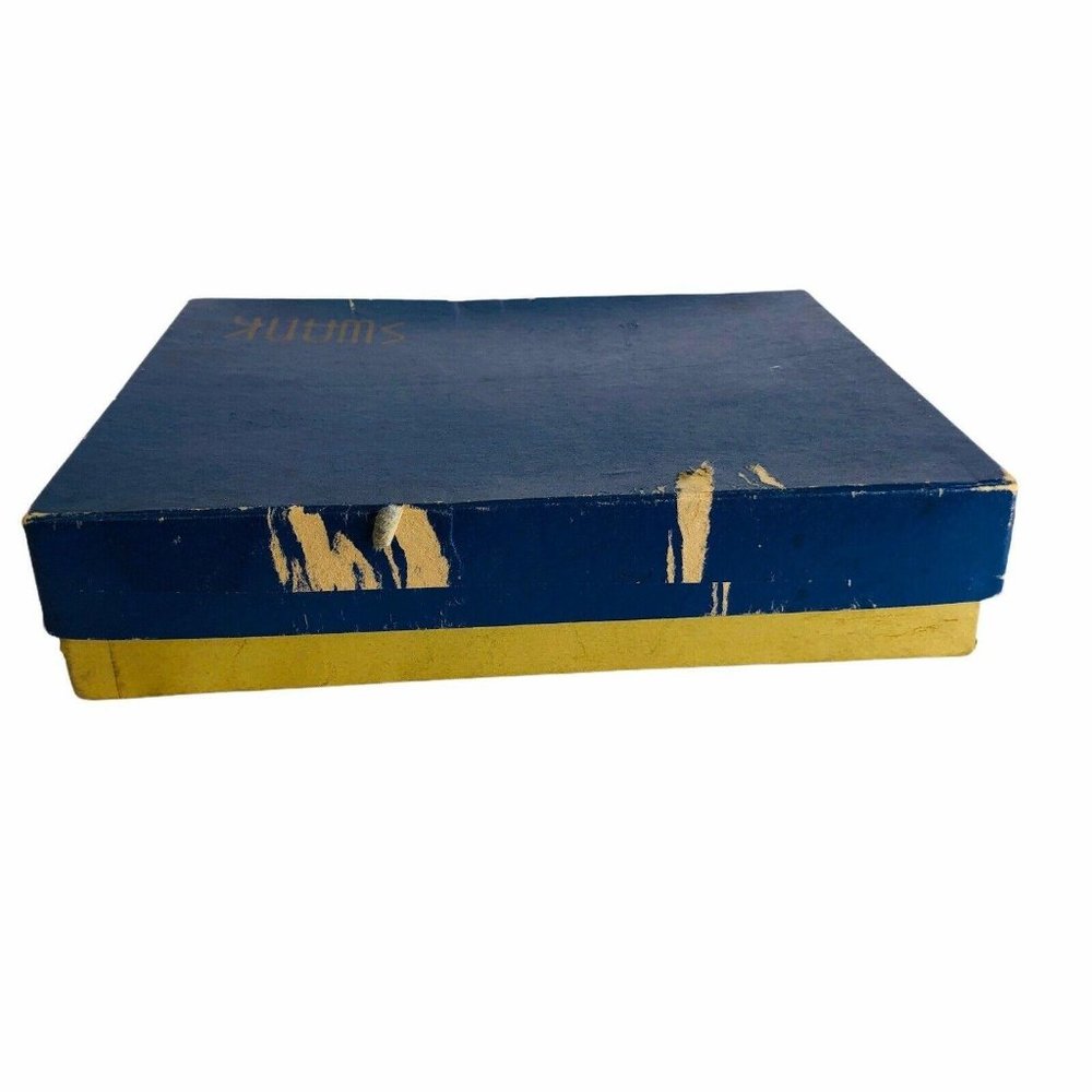 Vintage SWANK Ascot Bar Set Black Leather Silver - Picture 9 of 12